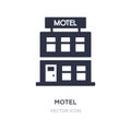 motel icon on white background. Simple element illustration from City elements concept