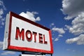 Motel sign Royalty Free Stock Photo