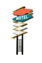 Motel Sign Royalty Free Stock Photo