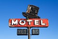 Motel sign retro style Royalty Free Stock Photo