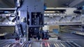 Motheboard manufacturing line. Printed circuit board production. 4K.