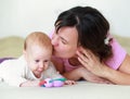 Mother adore her cute baby Royalty Free Stock Photo