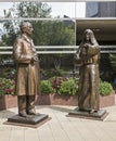 Mother alfred moes william Mayo Clinic statue Royalty Free Stock Photo