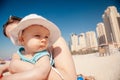 Mother And Baby Boy At The JBR Beach