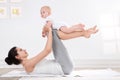 Mother and baby gymnastics