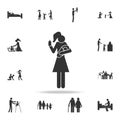 mother with baby icon. Detailed set of family icons. Premium graphic design. One of the collection icons for websites, web design, Royalty Free Stock Photo