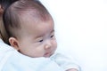 Mother and baby, Lovely asian girl resting on her mother's shoul Royalty Free Stock Photo