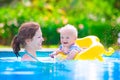 Mother and baby in swiming pool Royalty Free Stock Photo
