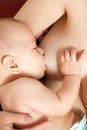 Mother Breast Feeding Baby Royalty Free Stock Photo