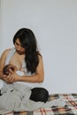 Mother breast feeding her baby Royalty Free Stock Photo