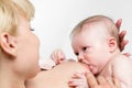 Mother breast feeding her baby Royalty Free Stock Photo