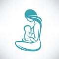 Mother breast feeding her baby Royalty Free Stock Photo