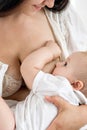 Mother breast feeding her infant Royalty Free Stock Photo