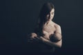 Mother breast feeding her infant Royalty Free Stock Photo