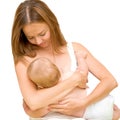 Mother breast feeding infant
