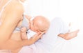 Mother breastfeed little baby infant boy