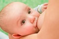 Mother breastfeeding baby Royalty Free Stock Photo