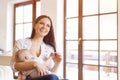 Mother breastfeeding her baby Royalty Free Stock Photo