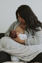 Mother breastfeeding her baby with love Royalty Free Stock Photo