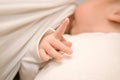 Mother breastfeeding her newborn baby. Royalty Free Stock Photo