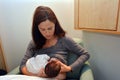 Mother Breastfeeding her Newborn Royalty Free Stock Photo