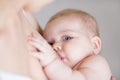 Mother care. Breast feeding baby. Royalty Free Stock Photo