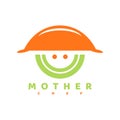 Mother chef design logo vector Royalty Free Stock Photo