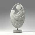 Mother And Child Abstract Sculpture