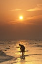 Mother & Child At The Beach Royalty Free Stock Photo