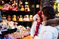 Mother and child on Christmas market Royalty Free Stock Photo