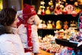 Mother and child on Christmas market Royalty Free Stock Photo