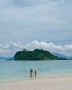 Mother and Child, Datai beach, Langkawi Royalty Free Stock Photo