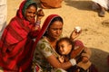 Mother and child in Desert