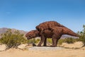 Mother and child dinosaur statue, Borrego Springs, CA, USA