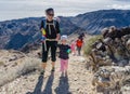 Mother and Child Hiking - Joshua Tree National Park - California