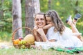 Mother and child love. Mother and child girl playing kissing and hugging. Little daughter hugging her happy mother.