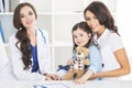 Mother and child at pediatrician Royalty Free Stock Photo