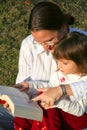 Mother and child reading Royalty Free Stock Photo