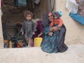 Mother and children of an afghanistan village Royalty Free Stock Photo