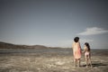 Mother and children walking Royalty Free Stock Photo