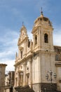 Mother Church San Nicolo, Militello Val Catania Royalty Free Stock Photo