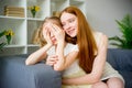 Mother comforting daughter Royalty Free Stock Photo