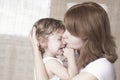 Mother Comforts Crying Baby Girl Royalty Free Stock Photo