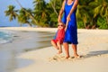 Mother and daugher playing on beach Royalty Free Stock Photo