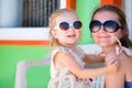 Mother and daughter at Caribbean vacation Royalty Free Stock Photo