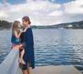 Mother and daughter at Xuan Huong Lake, Dalat, Vietnam