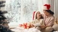 mother and daughter girl reading a book Royalty Free Stock Photo