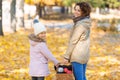 Mother and daughter going to make a picnic Royalty Free Stock Photo