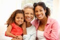 Mother,daughter and granddaughter Royalty Free Stock Photo