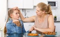 Mother and daughter having conversation Royalty Free Stock Photo